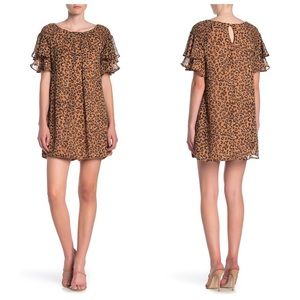 NEW Max+Ash Animal Print Mock Dress Small